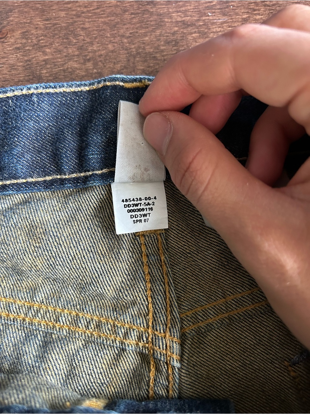 y2k Banana Republic Denim Men's Straight Leg Bootcut Style Jeans Dark Wash - Picture 6 of 7